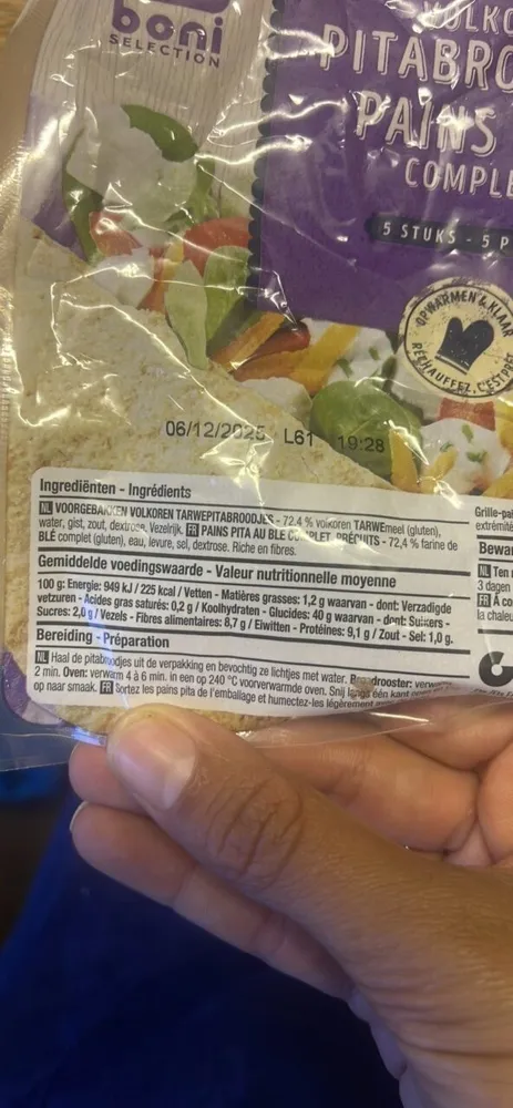 VOLKOREN PITABROODJES PAINS PITA COMPLETS