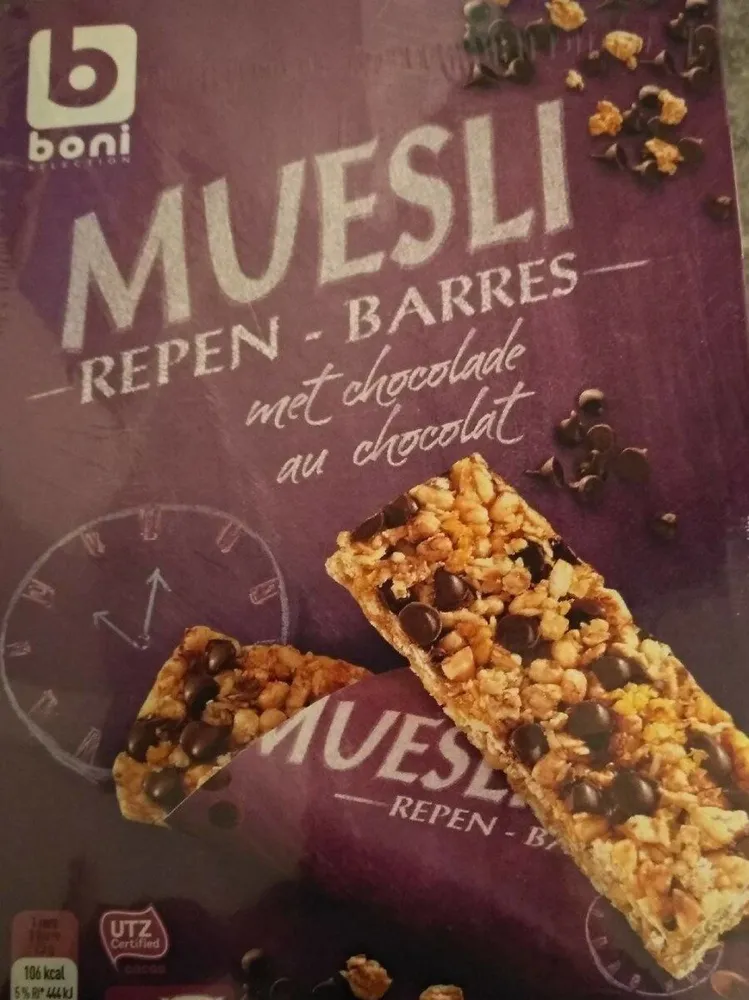 Barres de céréales chocolat