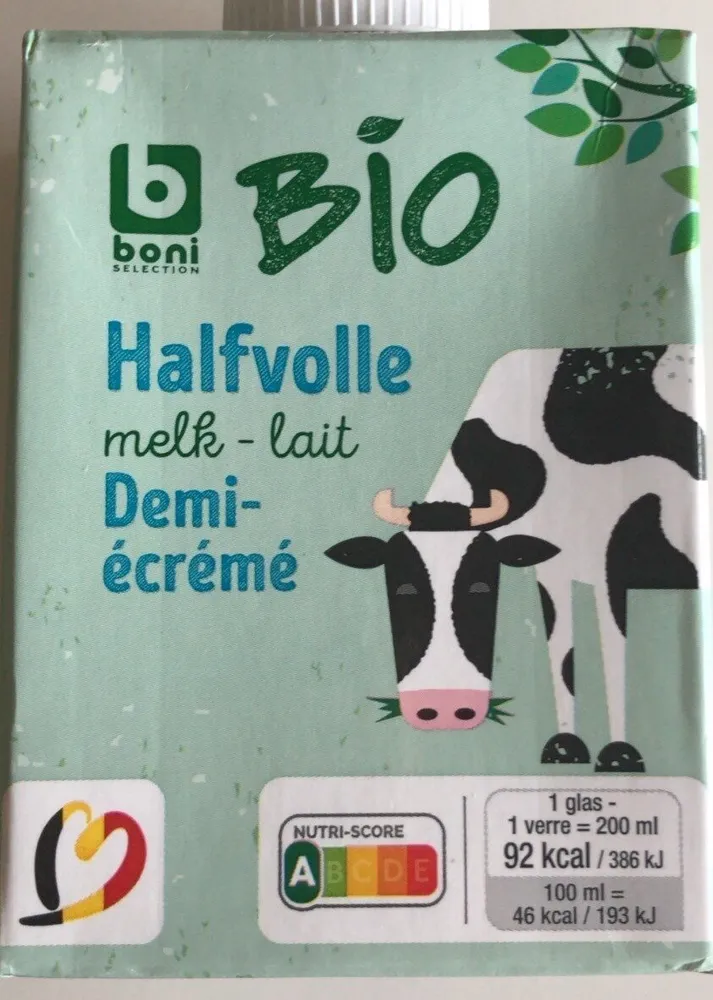 Lait demi ecrémé bio