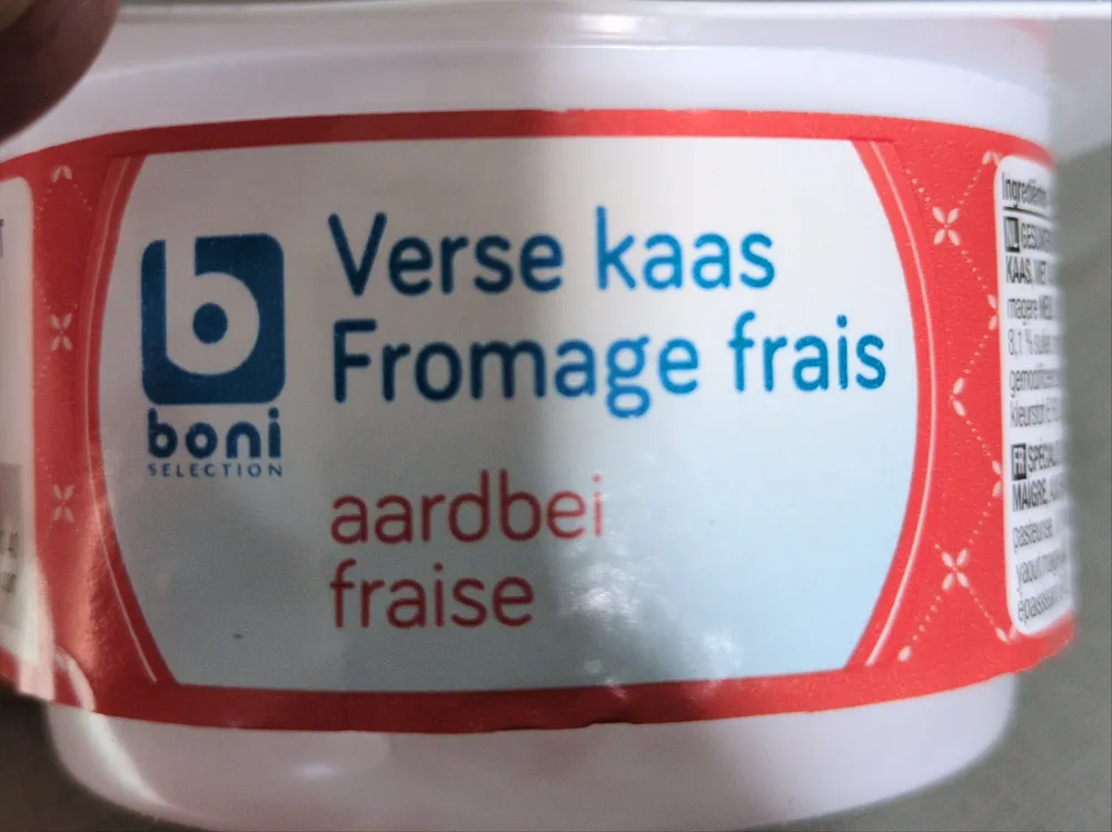 Verse kaas aardbei / Fromage frais fraise