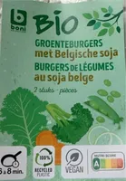 Burgers de Légumes au soja belge