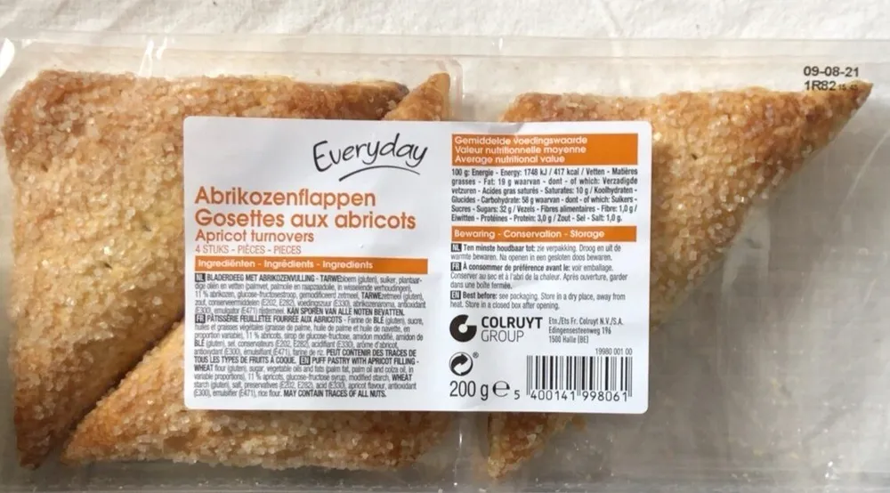 Gosettes aux abricots