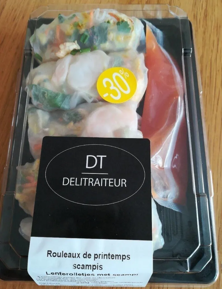 Rouleaux de printemps scampis