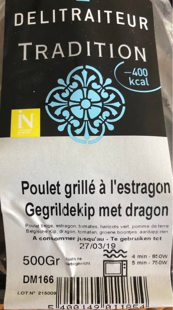 Poulet grille à l'estragon