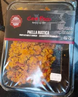 Paella rustica - fruits de mer et chorizo