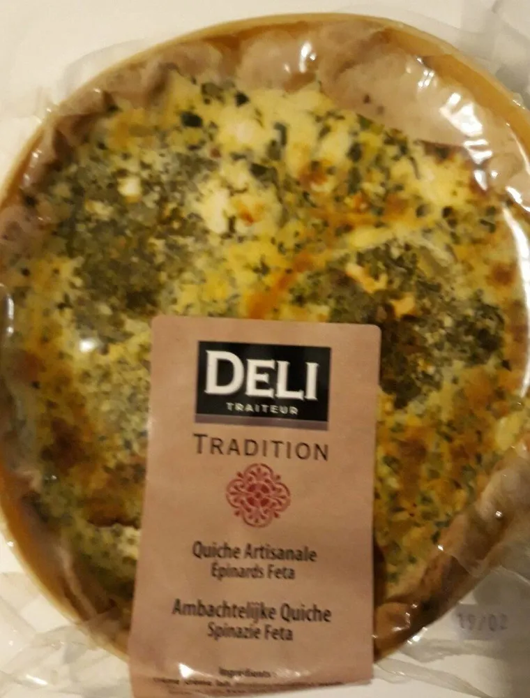 Quiche artisanale épinards feta