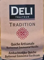 Quiche Artisanale Butternut Emmental Basilic