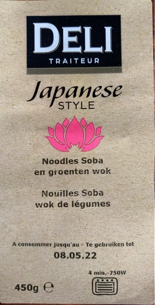Nouilles Soba wok de légumes