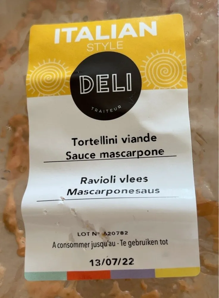 Tortellini viande mascarpone