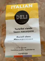 Tortellini viande mascarpone