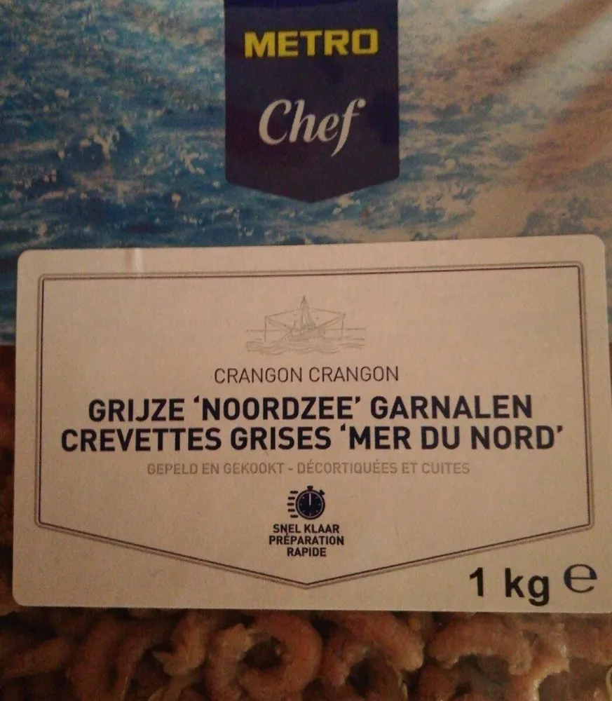 Crevettes grises mer du nord