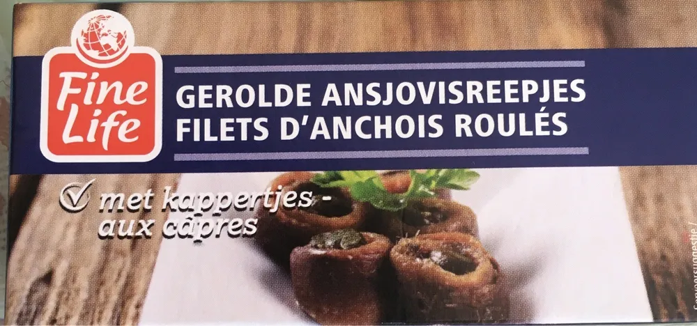 Filets d'anchois roulés