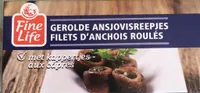 Filets d'anchois roulés