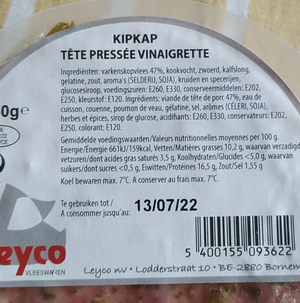 Tête pressée Leyco