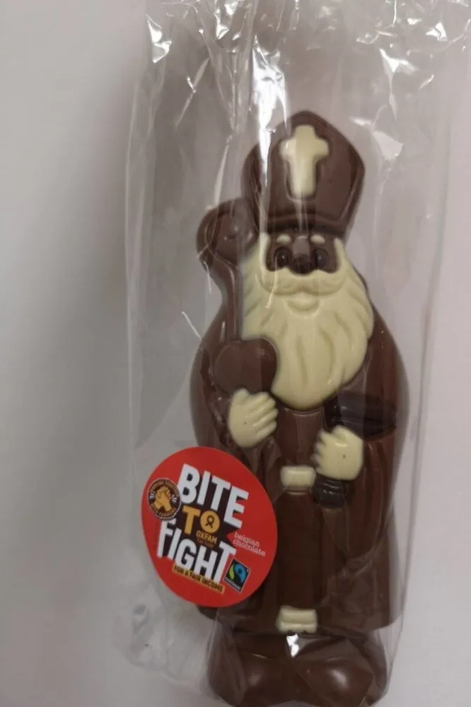 Saint Nicolas chocolat au lait décoré