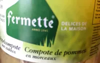 Compote de pommes en morceaux