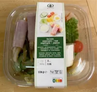 Salade aspege-jambon