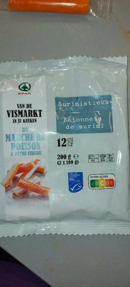 Bâtonnets de surimi