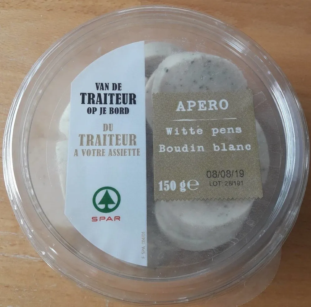 APÉRO boudin blanc