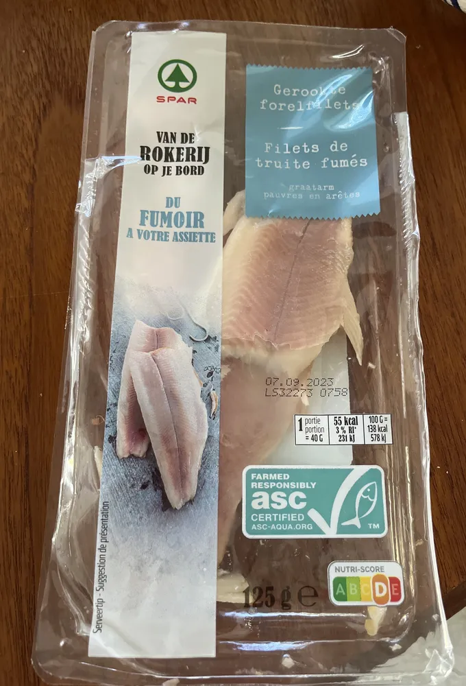 Filets de truite saumonée