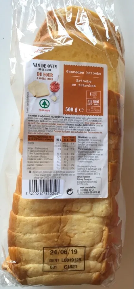 Brioche en Tranches