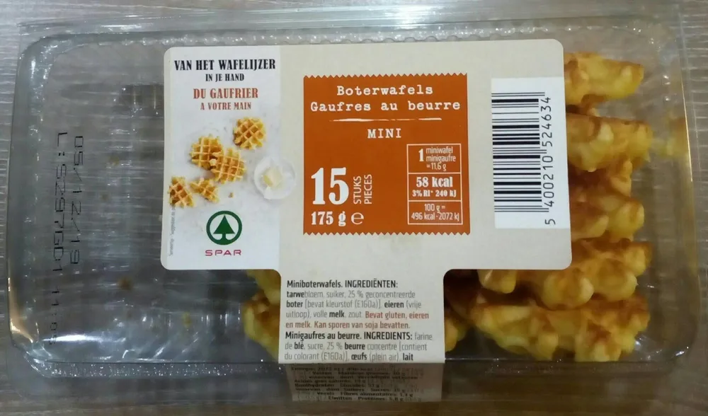 Gaufres au beurre mini