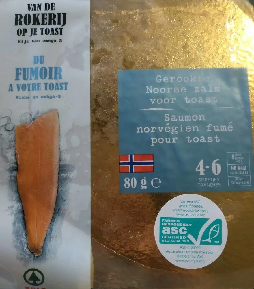 Saumon norvégien fumé poir toast