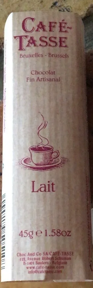 Cafe Tasse Chocolate Bar Lait