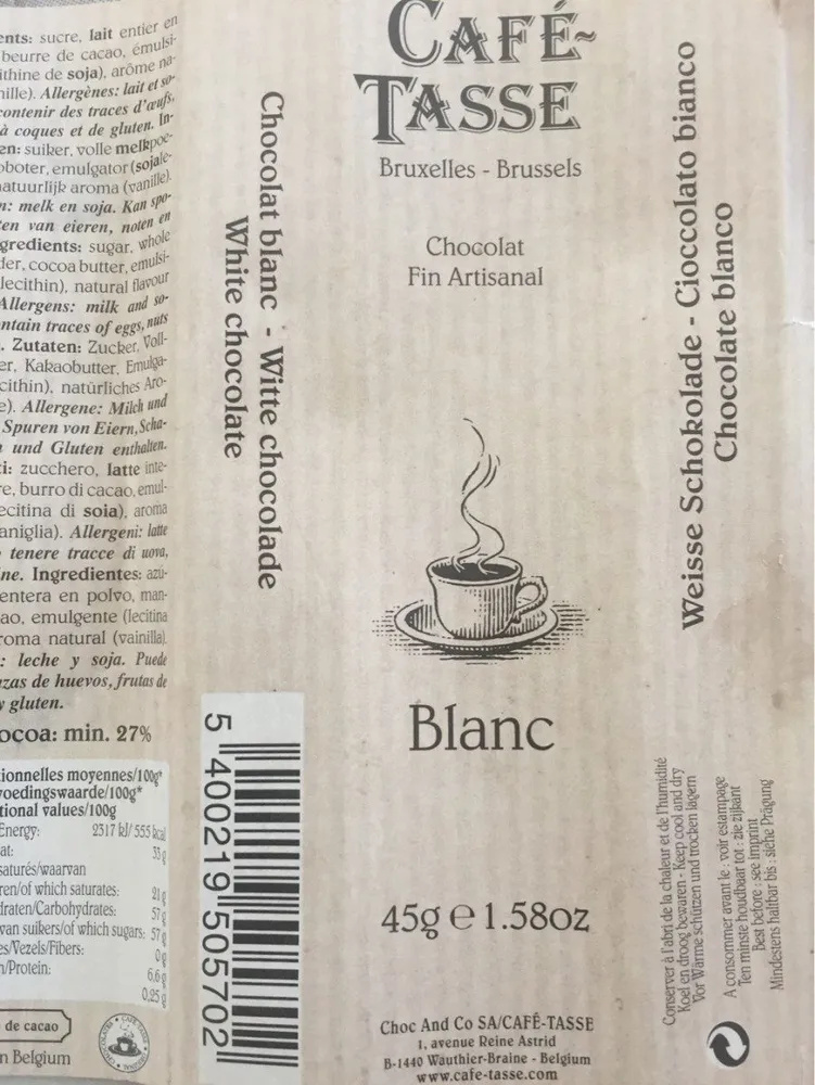Chocolat blanc