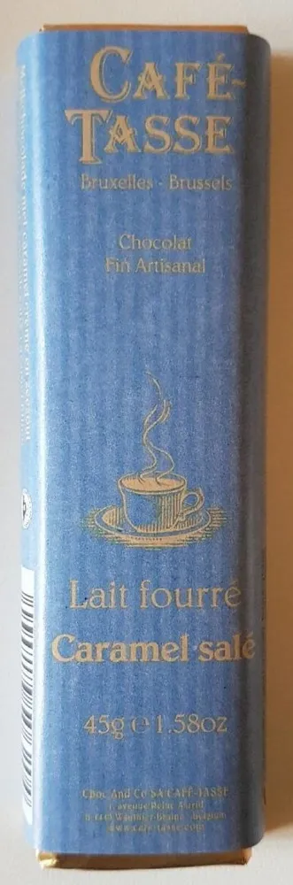 Chocolat lait fourré caramel salé