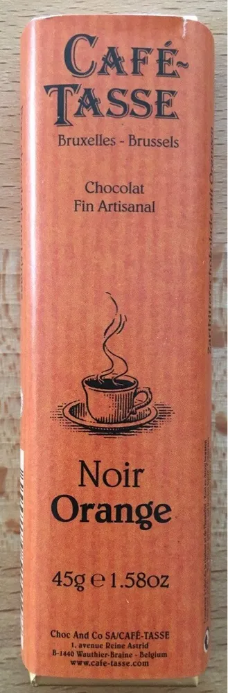 Cafè Tasse, Noir Orange, 54%, 45g