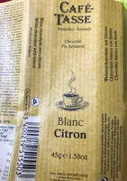 Cafe Tasse White Chocolate Lemon 45 g (Pack Of 5)