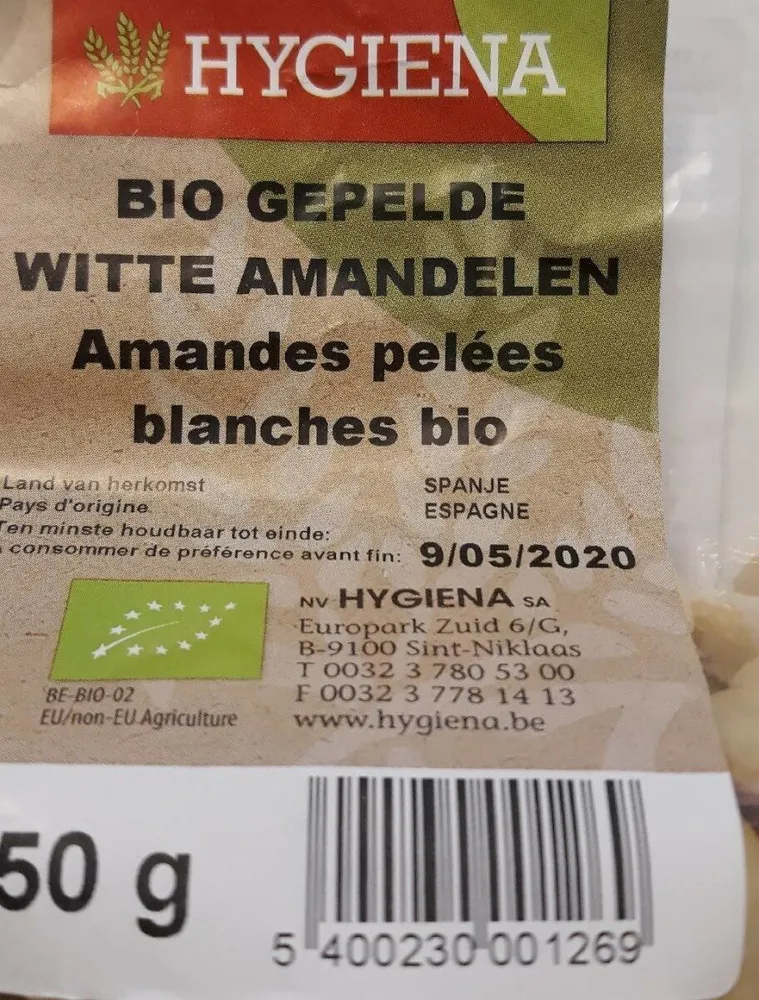 Amandes pelées blanches