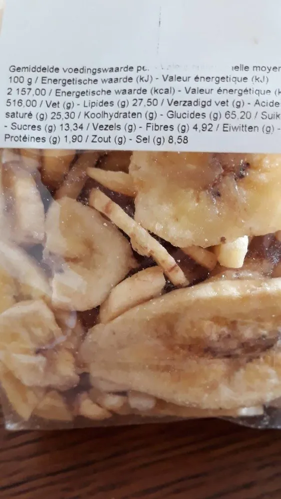 Chips de bananes