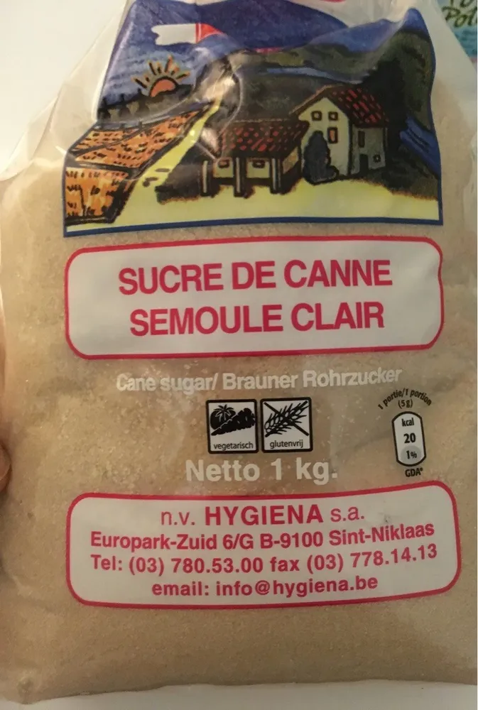 Sucre de canne semoule clair