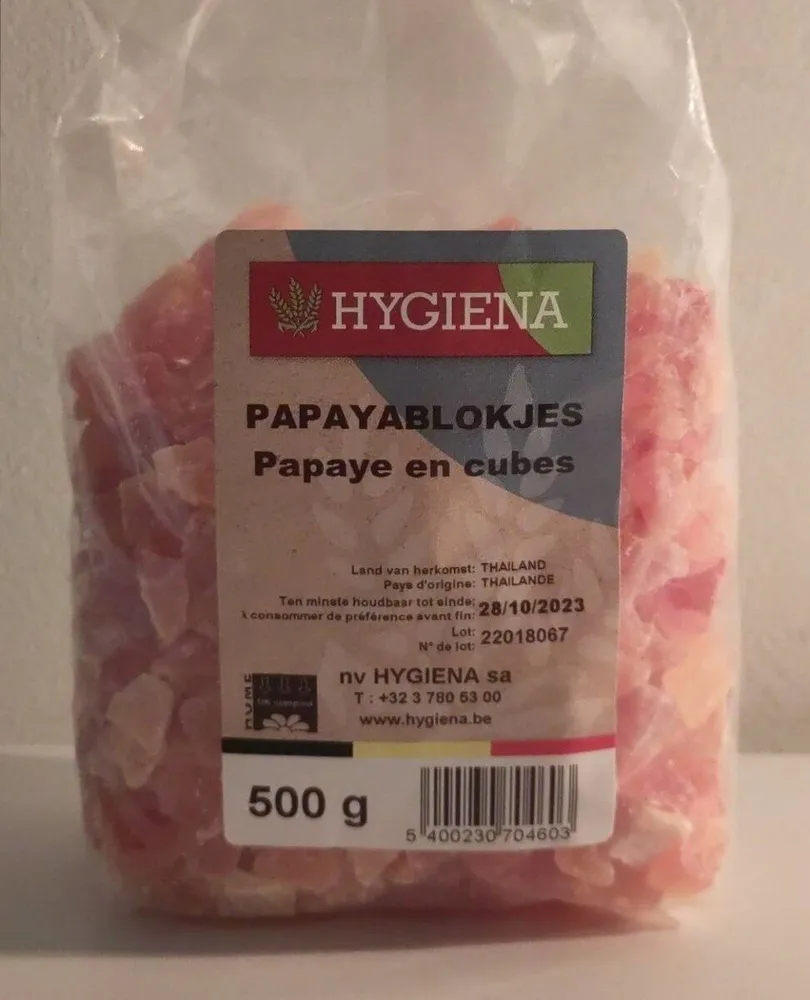 Papaye en cubes