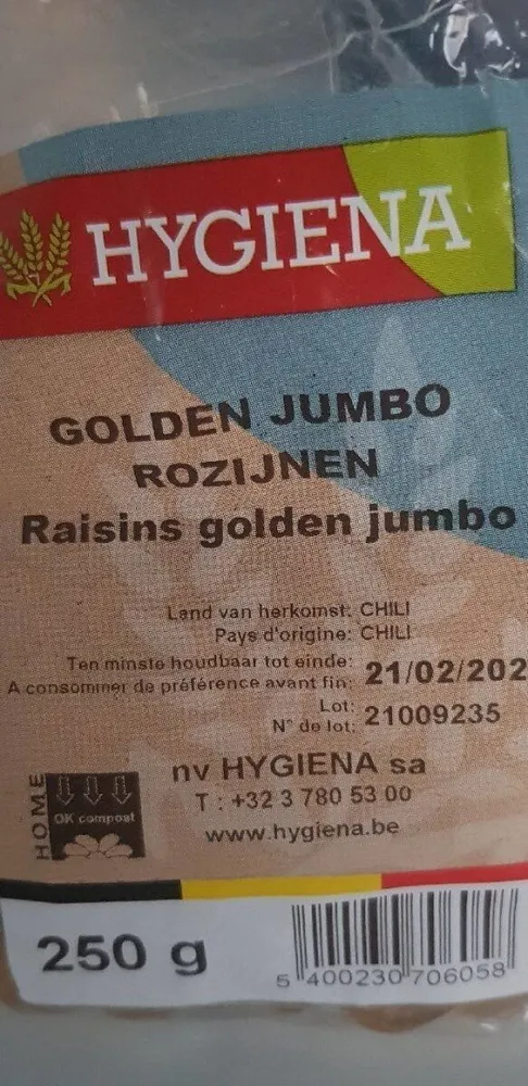 Raisin Golden djumbo