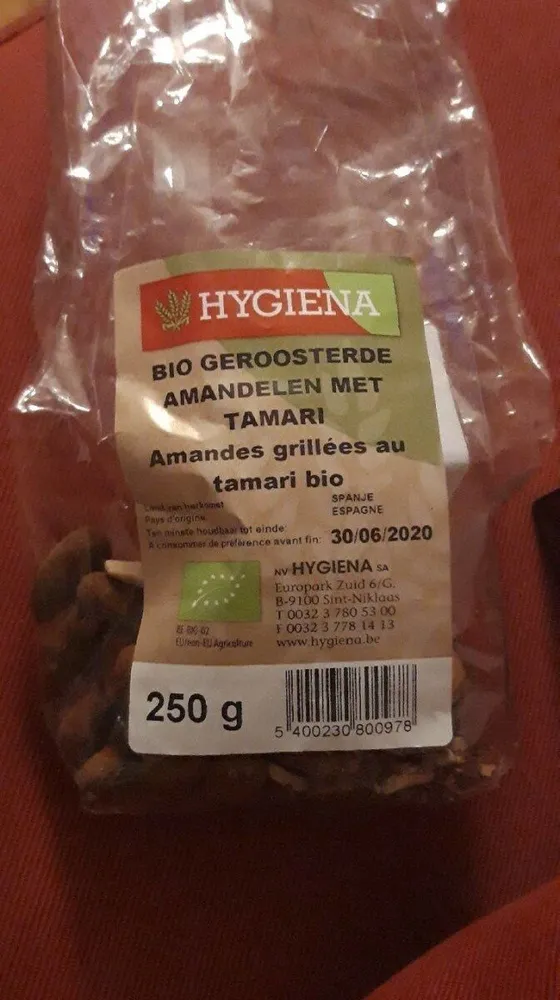 Amandes grillées au tamari bio