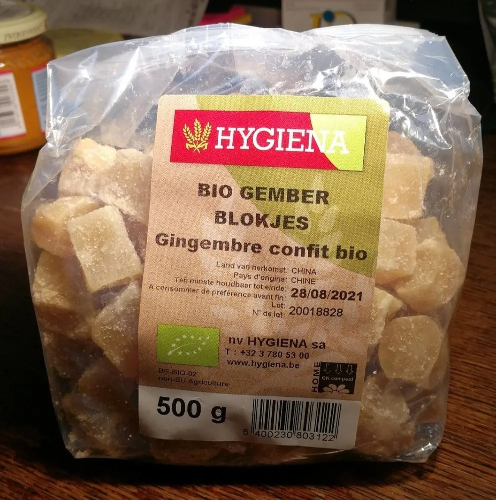 Gingembre confit bio