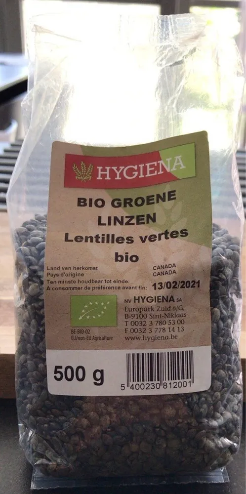 Lentilles vertes bio
