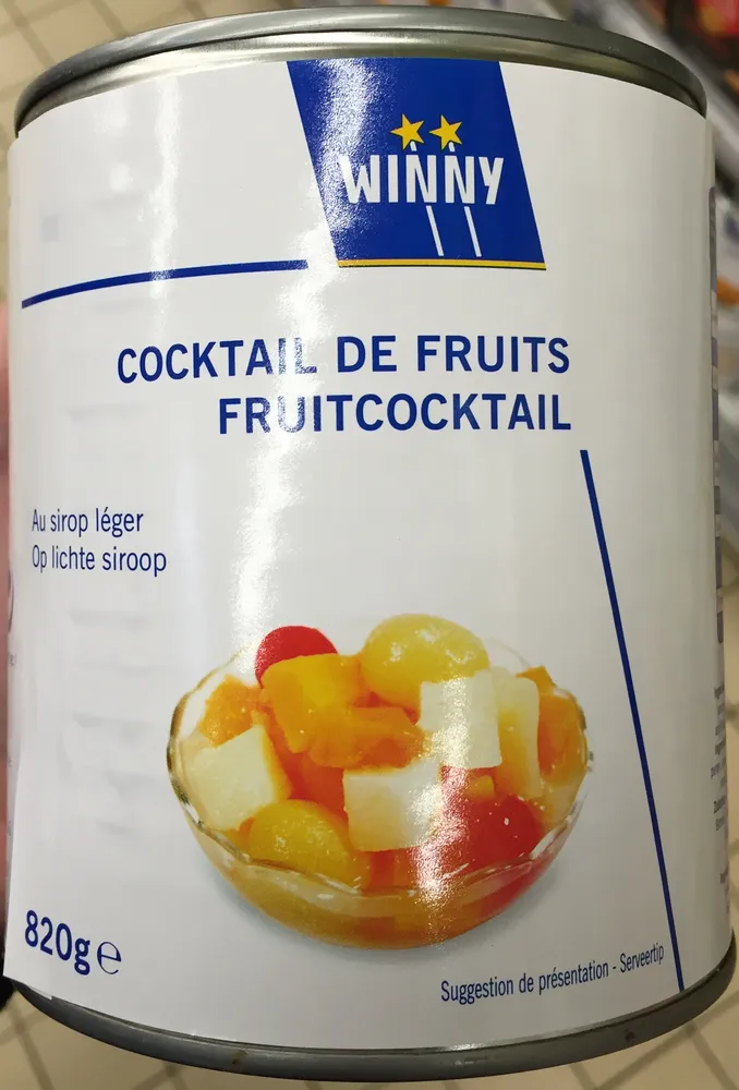 Cocktail de fruits au sirop léger