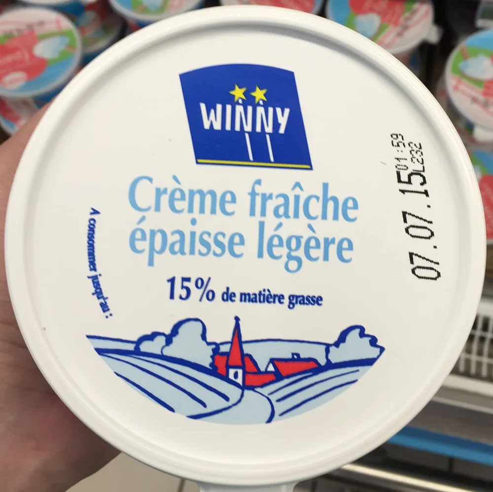 Crème fraîche épaisse légère (15% MG)