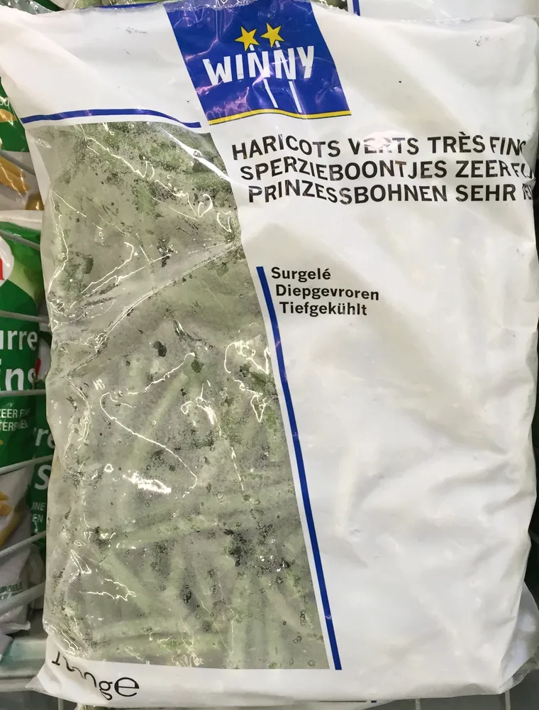 Haricots verts très fins surgelés