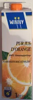 Pur jus d'orange flash pasteurisé réfrigéré