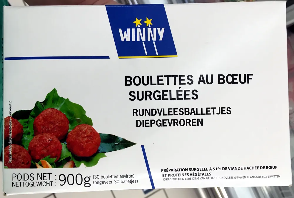 Boulettes au bœuf surgelées