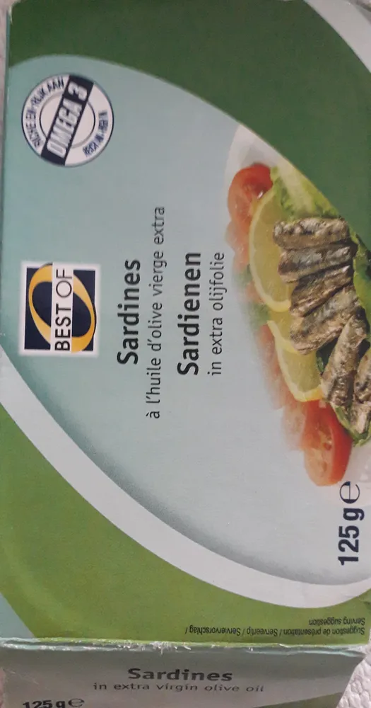 Sardines à l'huile d'olive vierge extra