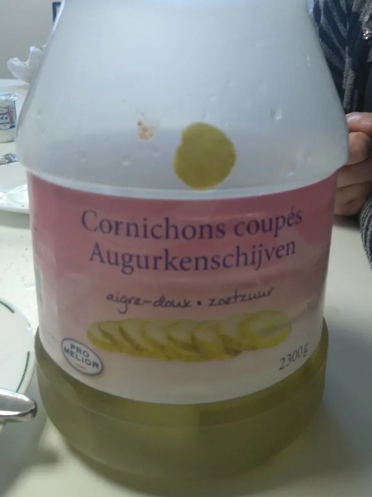 Cornichons Aigre doux coupé