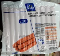 Saucisses cuites fumées