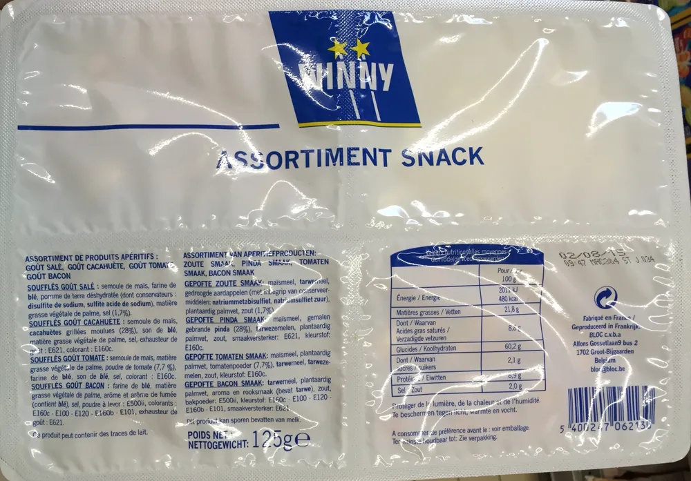 Assortiment snack