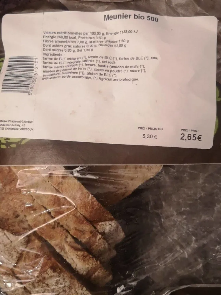Pain Bio Meunier